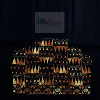 Gorgeous Black Kantha Blouse Material With Geometric Motifs-Sleeve