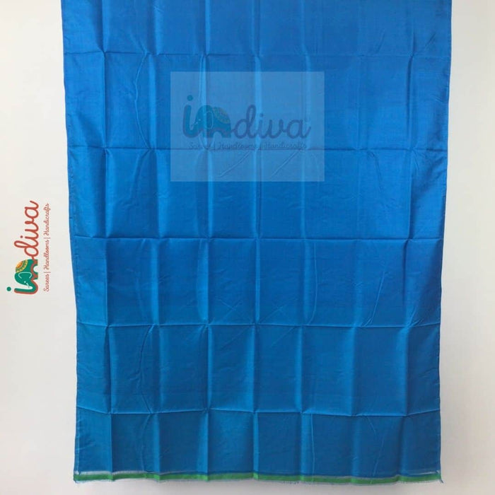 Indiva Handloom Blue Bishnupur Silk Saree