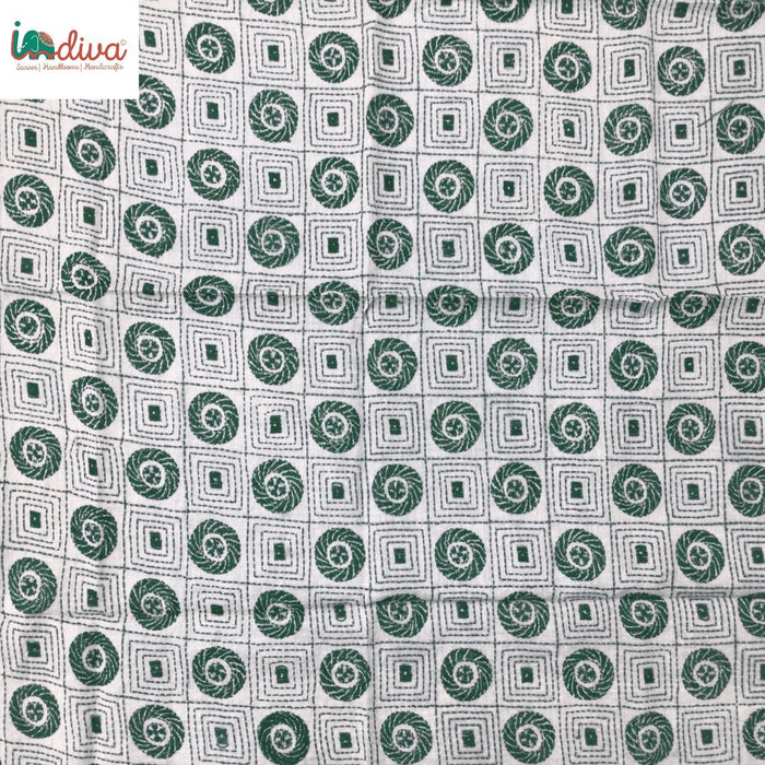 Indiva-Kantha-Embroidered-White-and-Green-Blouse-Fabric-1a.png
