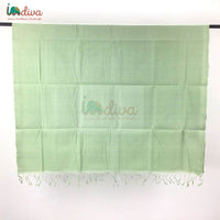 Indiva Pista Green Mangalgiri Cotton Saree