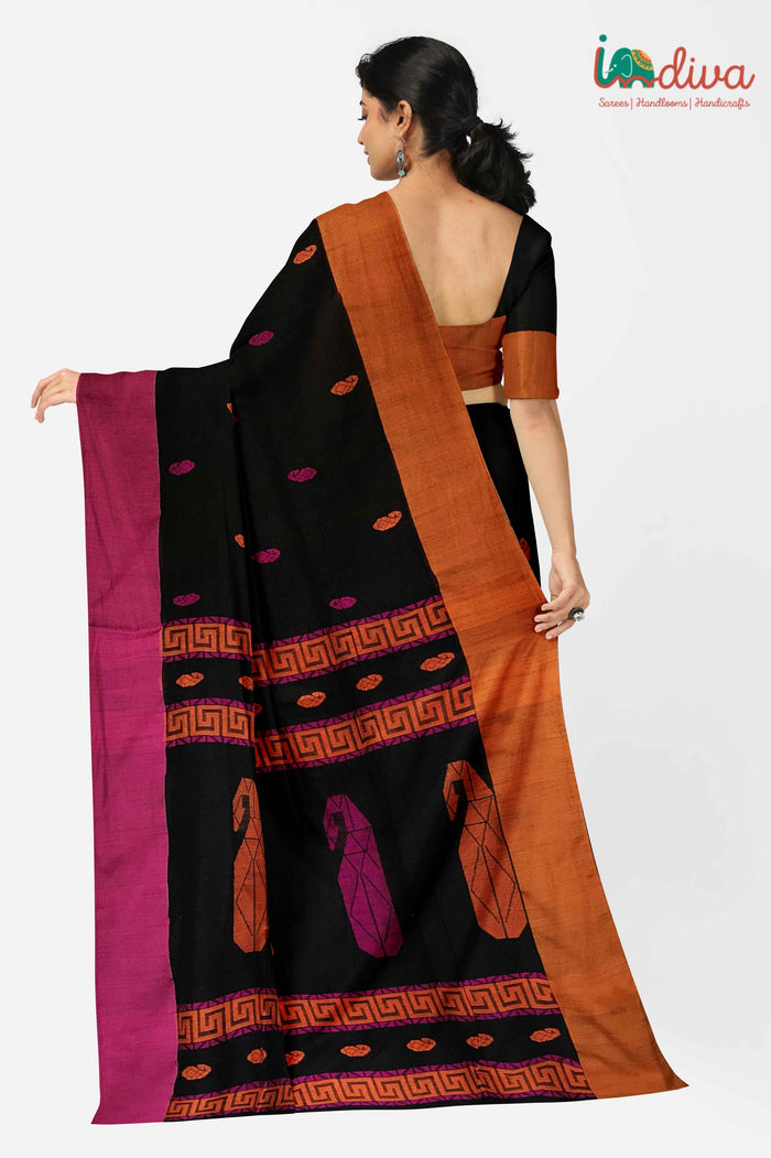 Indiva Assam jamdani cotton saree