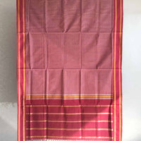 Indiva Pink Udupi Handloom Checks Saree