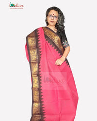 Red Tie & Dye Handloom Sungudi Cotton Saree