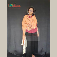 Yellow Orange Handloom Khadi Cotton Dupatta